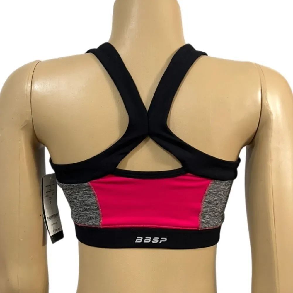 BBSP Bebe Sports Space-Dye Be-fit Unlined Sports bra NWT Small